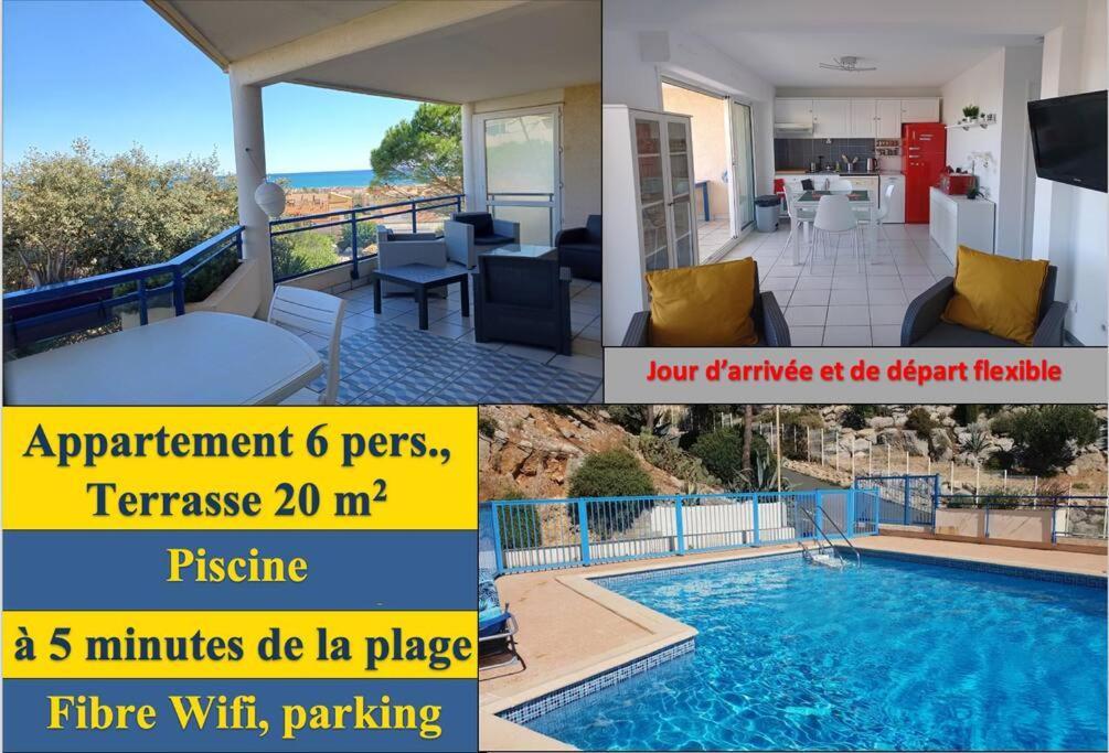 Plain-Pied, Terrasse, Piscine, Pleine Vue Mer, Plage A 6' A Pied, Parking, Wifi 플뢰리 외부 사진